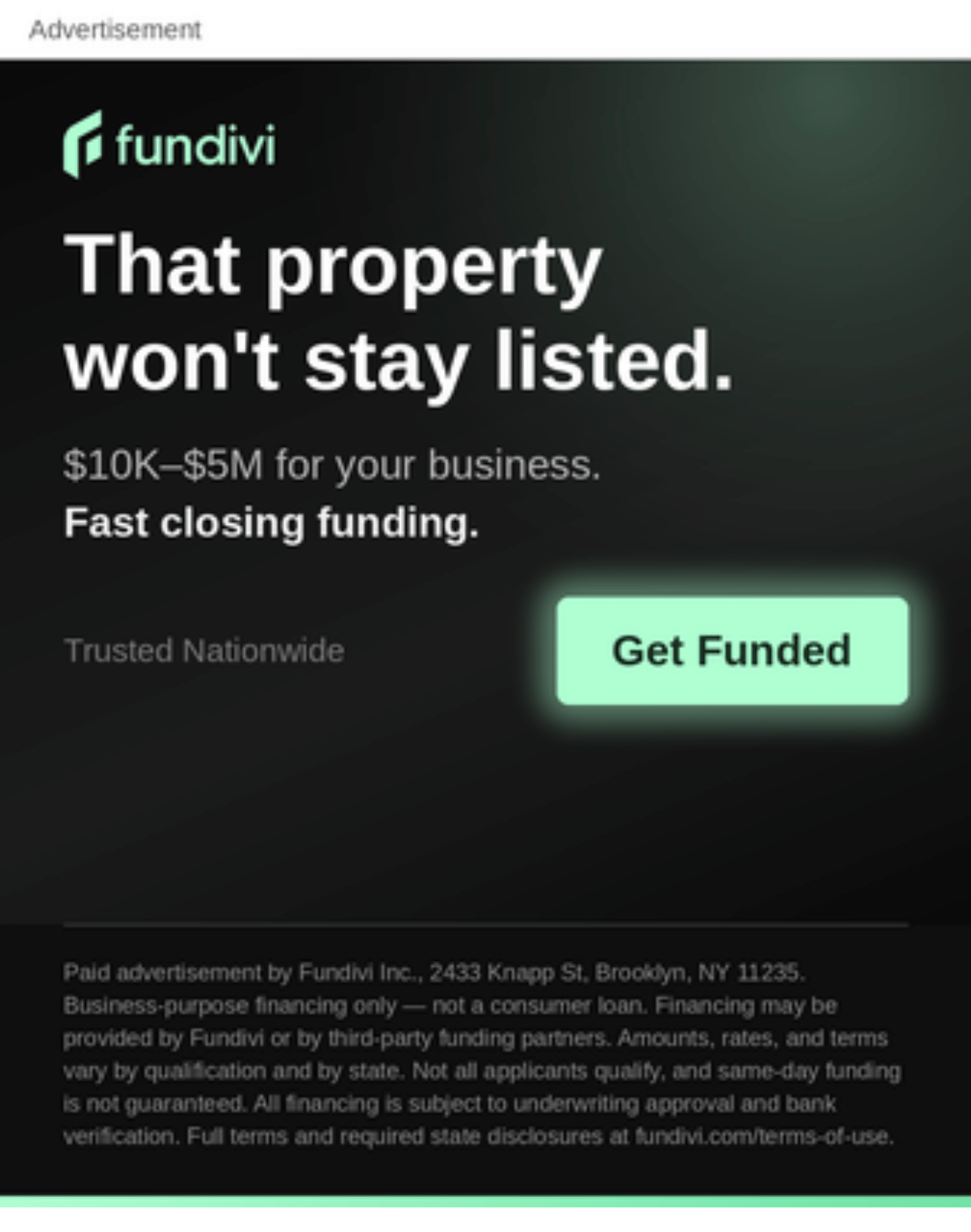 Same day approval business loans