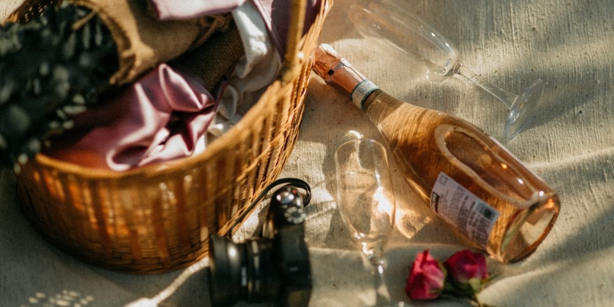 Elegant Birthday Wine Gift Baskets with Gourmet Treats
